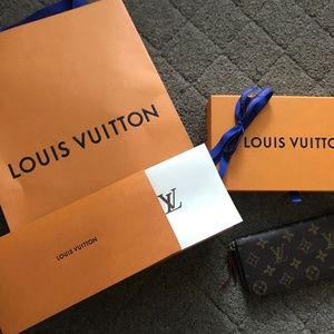 SOLD- Louis Vuitton Clemence Wallet- Mngrm/Fuchsia